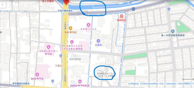 避難訓練（大谷川氾濫）